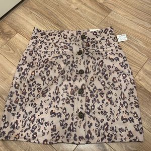 Leopard print skirt